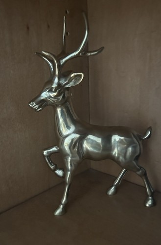 Mid Century Brass Buck Deer Statue Figurine- Vintage- 1980- Aldon- - Bild 11 von 11
