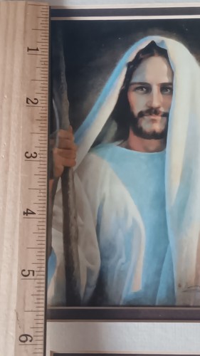 Greg Olson, Jesus " We Love Him Because He First Loved Us " Wood Framed Print - Picture 3 of 14