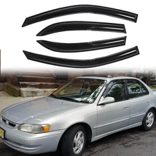 Fits 1998-2002 Toyota Corolla Door Window Visor Vent Sun/Rain Guards Deflector