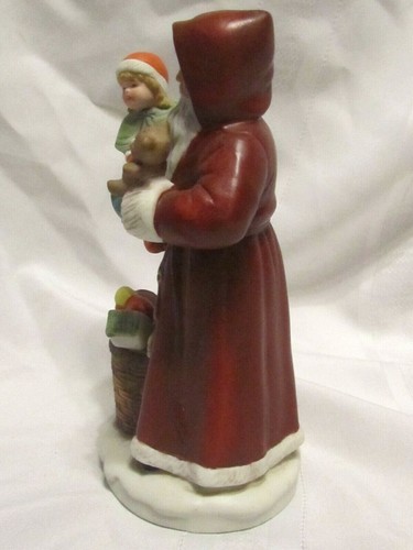 De Colección HOMCO Viejo Mundo Santa con Niña Estatuilla Juguetes Oso de Peluche Navidad 5118 - Imagen 2 de 7