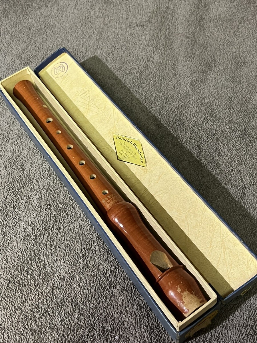 Vintage Alexander Heinrich Wooden Flute In Original Box 12 1