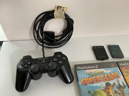 5- PS2 Videospiele Controller, 2-8mb Speicher, AV Cord Shrek, Harry Potter +#LGK25 - Bild 2 von 9