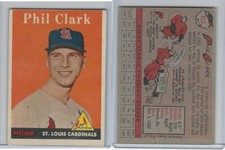 1958 Topps Baseball, #423 Phil Clark, St. Louis Cardinals