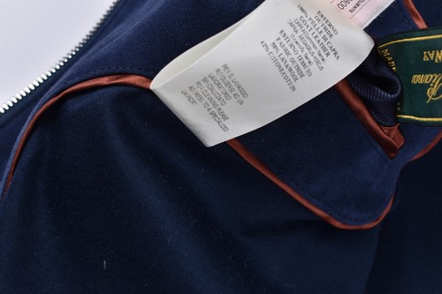 MANDELLI chaqueta de gamuza primavera verano EU 50 US 40 azul ajuste contempo... - Imagen 8 de 8