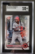  2022 Bowman 1st Elly De La Cruz #BP-50 Prospect Rookie Rc SGC 10 Reds GEM