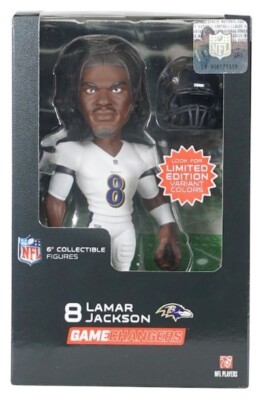 Lamar Jackson NFL Game Changers 6'' Collectible Figure Baltimore Ravens