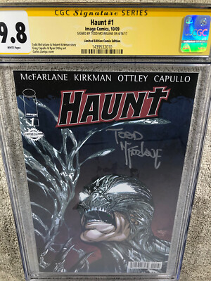 Haunt 1 CGC SS 9.8 Todd McFarlane Auto 10/09 Limited Ed Comix Ed