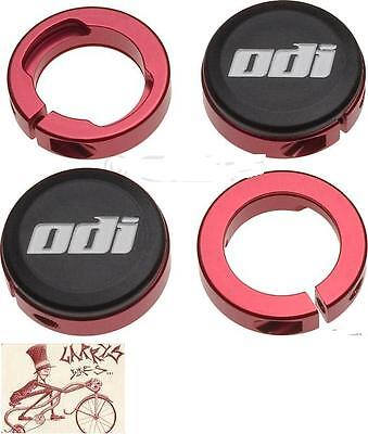Lot de 4 ODI Gold BMX-Mountain Bike bicycle Grip Lock Jaw Clamps avec SNAP Caps