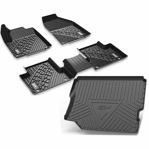 3W Floor Mats 2 Rows +Trunk Liner For 20162022 Jeep Grand Cherokee TPE
