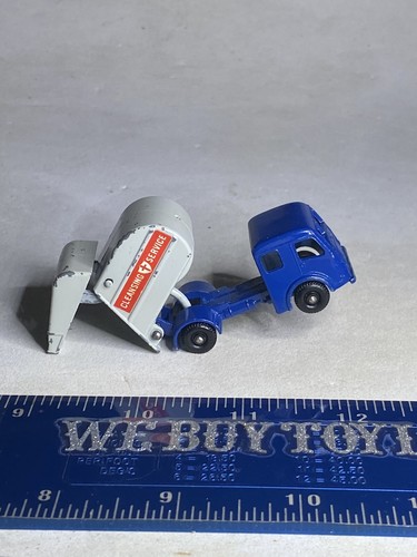 Vintage Matchbox Lesney - Tippax Refuse Garbage Disposal Truck #15 - Blue - 1963 - Picture 6 of 8
