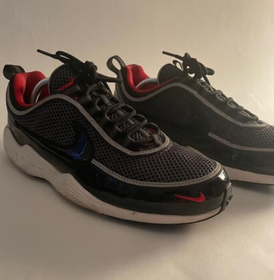 NO INSOLES - Mens Size 11 Nike Air Zoom Spiridon '16 Black/Black University Red
