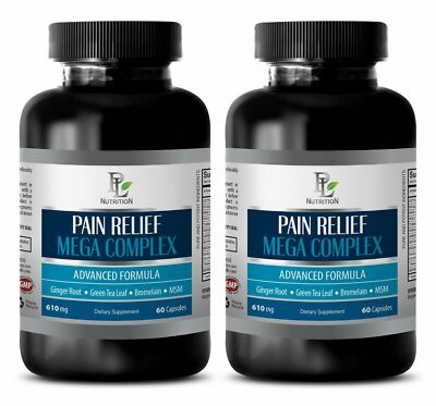 muscle pain - PAIN RELIEF MEGA COMPLEX 610MG - body relax 2 Bottles 120 Capsules