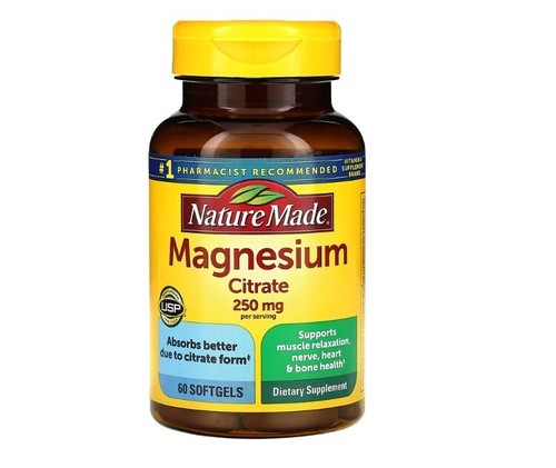 High Absorption Magnesium Citrate, 3 PACK, 250 mg per serving, 60 softgels x 3 - Picture 2 of 4