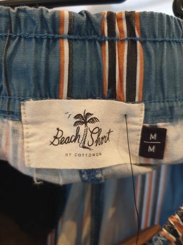 COTTON ON SHORTS MENS- BLUE STRIPED SIZE M - Picture 5 of 5
