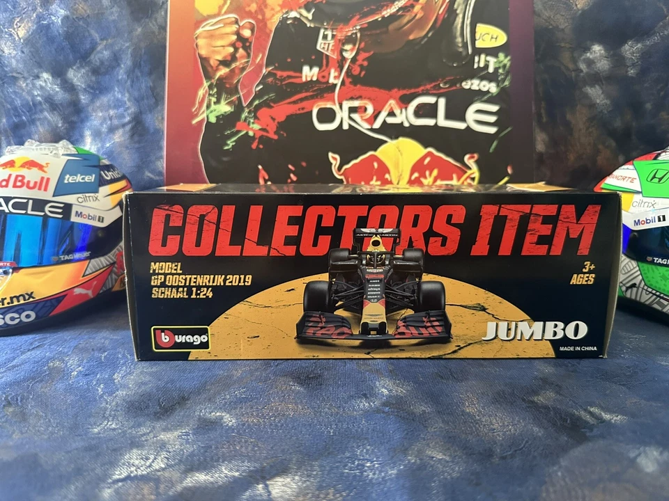 COMME NEUF COND. 2019 JUMBO RB15 ÉDITION LIMITÉE MAX VERSTAPPEN F1 voiture 1:24 - Photo 4/4