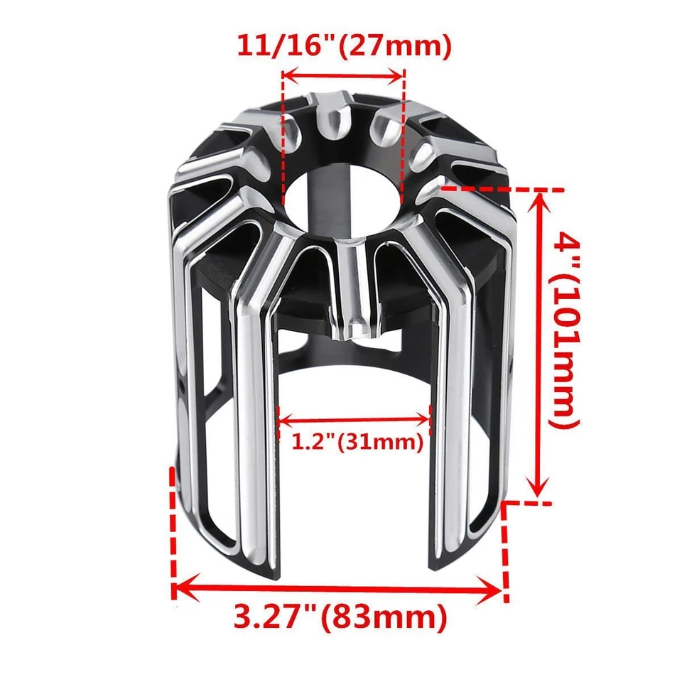 Cubierta de filtro de aceite negra para Harley Big Twin Touring Softail Dyna Kuryakyn Foto 3 de 4