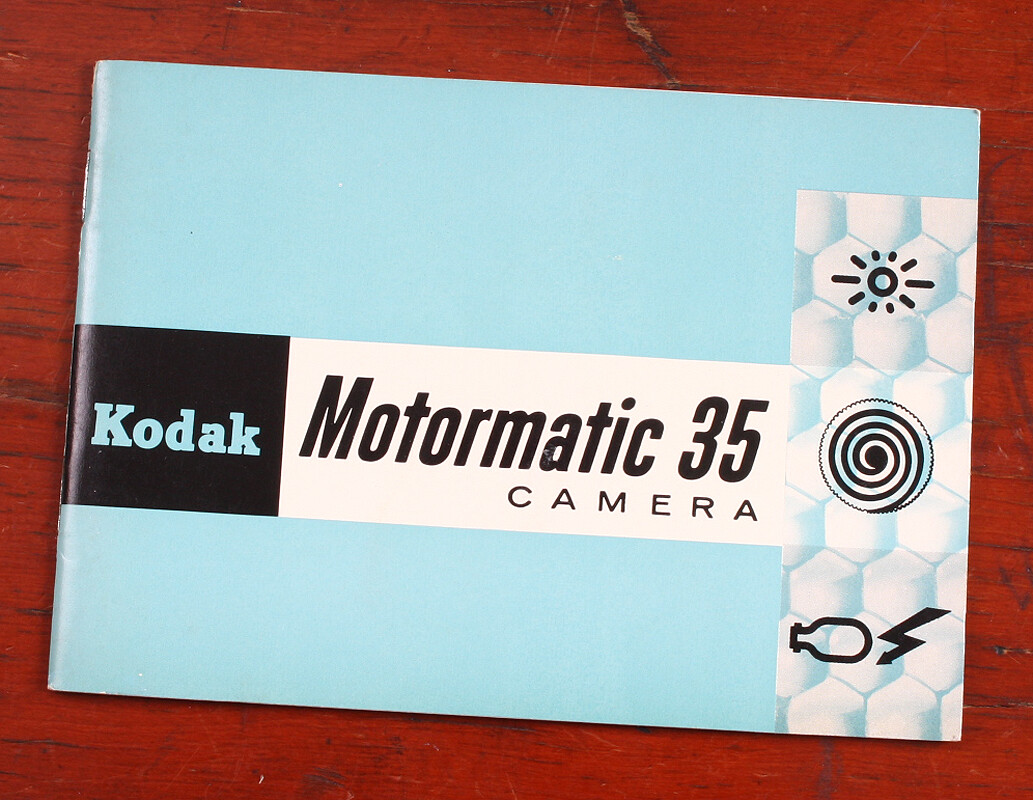 あい KODAK MOTORMATIC 35F INSTRUCTION BOOK, 1961/cks/206329 | eBay