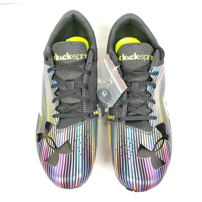Under Armour Kick Distance‎ Track Spikes Black Rainbow Iridescent Racing Shoes s-l400.jpg main image 2