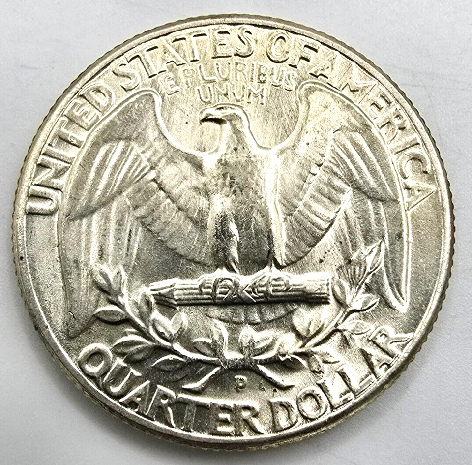 1951 D Washington Quarter BU DDO 001 Double Die FS 101 & RPM 002 90% Silver - Image 4 of 4