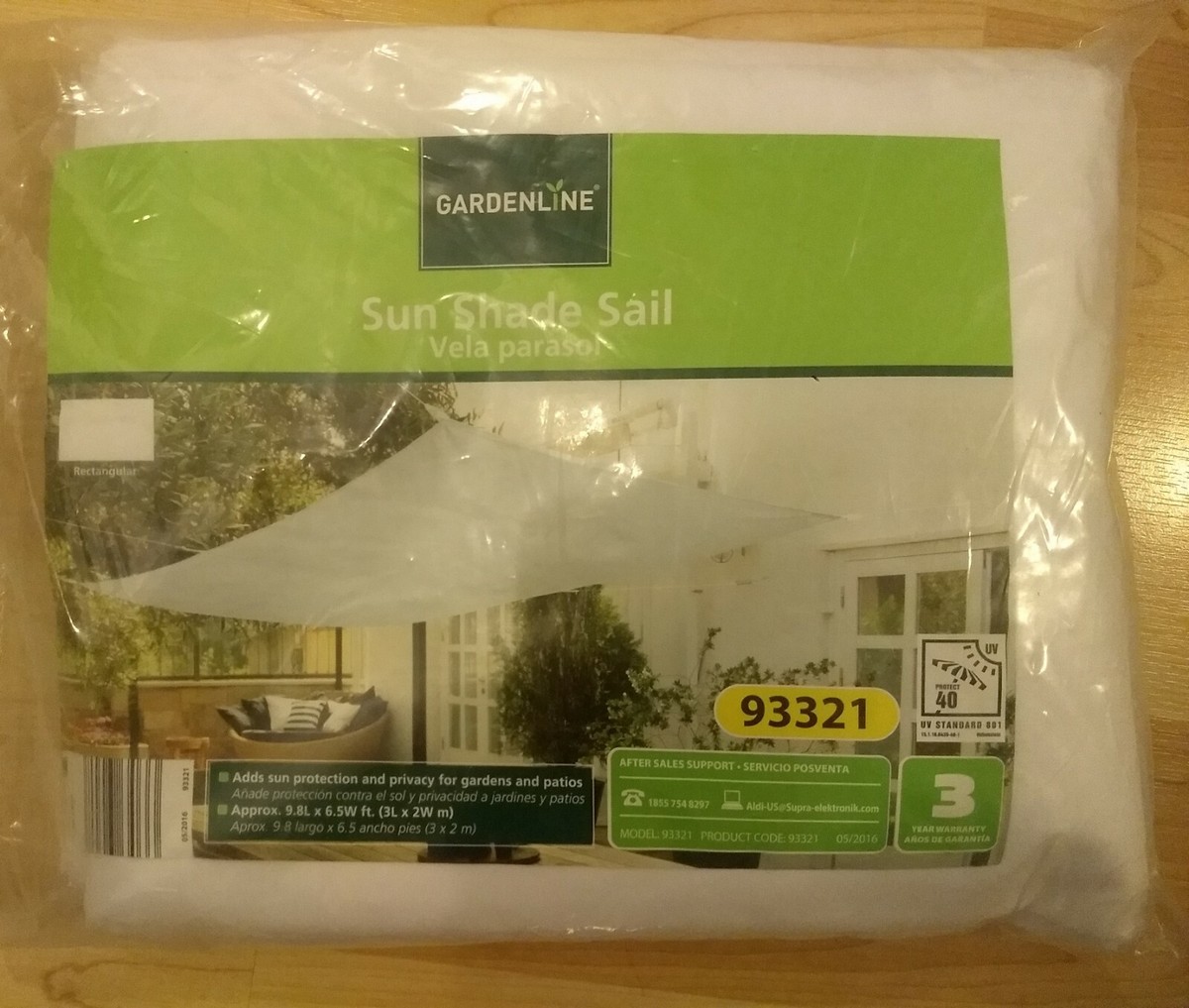 Sun Shade Sail Canopy Rectangle White UV Block Sunshade (4 Backyard,Deck  Outdoor