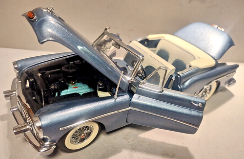 Buick Skylark 1953 convertible Danbury como nuevo 1:24 fundido a presión azul metal - Imagen 6 de 11
