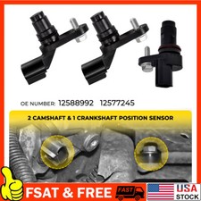 Camshaft Crankshaft Position Sensor Kit For Gm Saab Saturn 2007-16 17 L4 2.4l A Camshaft Crankshaft Position Sensor Kit For Gm Saab Saturn 2007-16 17 L4 2.4l A