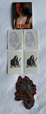 Vintage WCW NWO Sting Wrestling Stickers  Temp Tattoo Lot 6 Scorpion Wolfpack