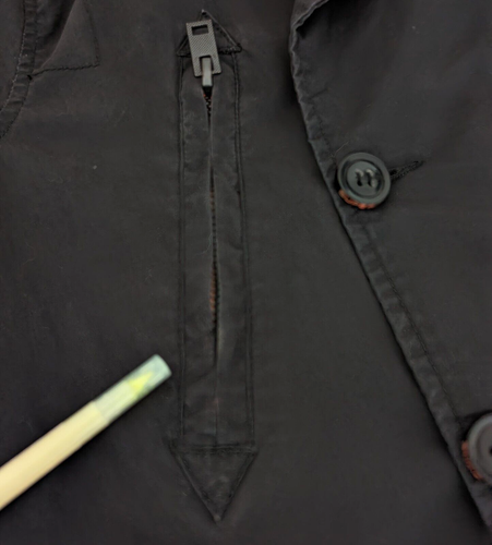 Superdry peacoat jacket L black lightweight lined field military Jump Jet - Picture 14 of 19