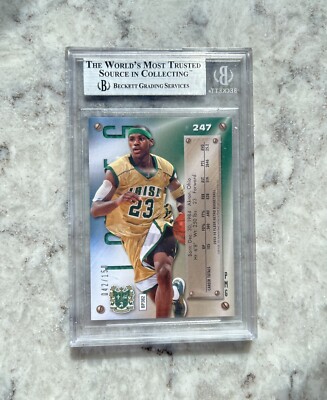 2013 Fleer Retro '95 Metal PMG Red LeBron James /150 #247 BGS 8.5