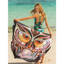 Printed Spaghetti Strap Cover Up