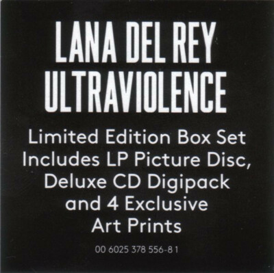 Lana Del Rey ‎Ultraviolence Box Set on Picture Disc Vinyl 2LP/CD