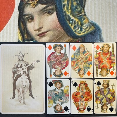 rare antique playing cards Dondorf High Grade Shakespeare Antique Playing Cards Historic Poker Deck  53+J