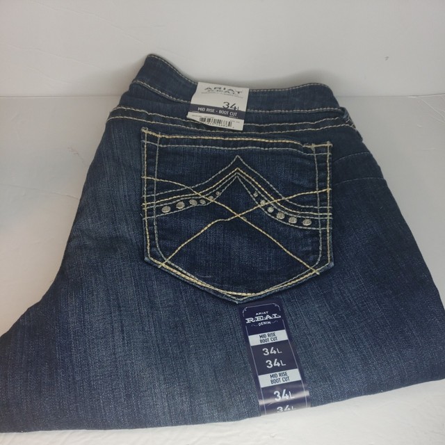 Ariat Womens 34r Real Denim Spitfire 