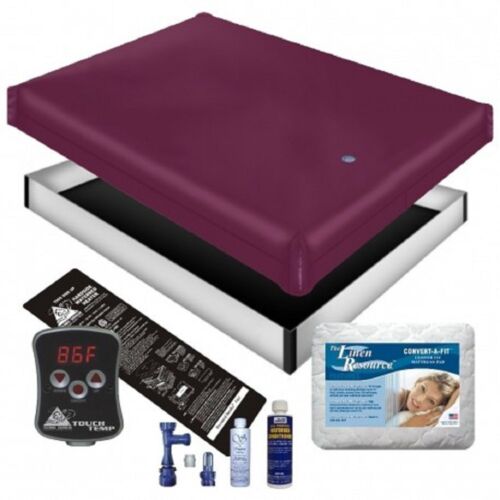 FREE FLOW WATERBED MATTRESS / PAD / LINER / HEATER / FILL DRAIN CONDITIONER KIT - Afbeelding 1 van 7