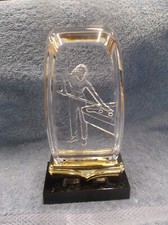 female pool billiards clear acrylic trophy award 40408 tournament quantities