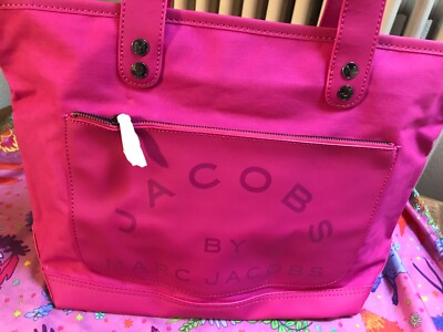 Marc by Marc Jacobs   Tote XL Canvas Special Item Tasche Bag Pink Shoppingbag