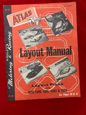 1960'S ATLAS SLOT CAR LAYOUT MANUAL CARS  ACCESSORIES DAMAGED CATALOG