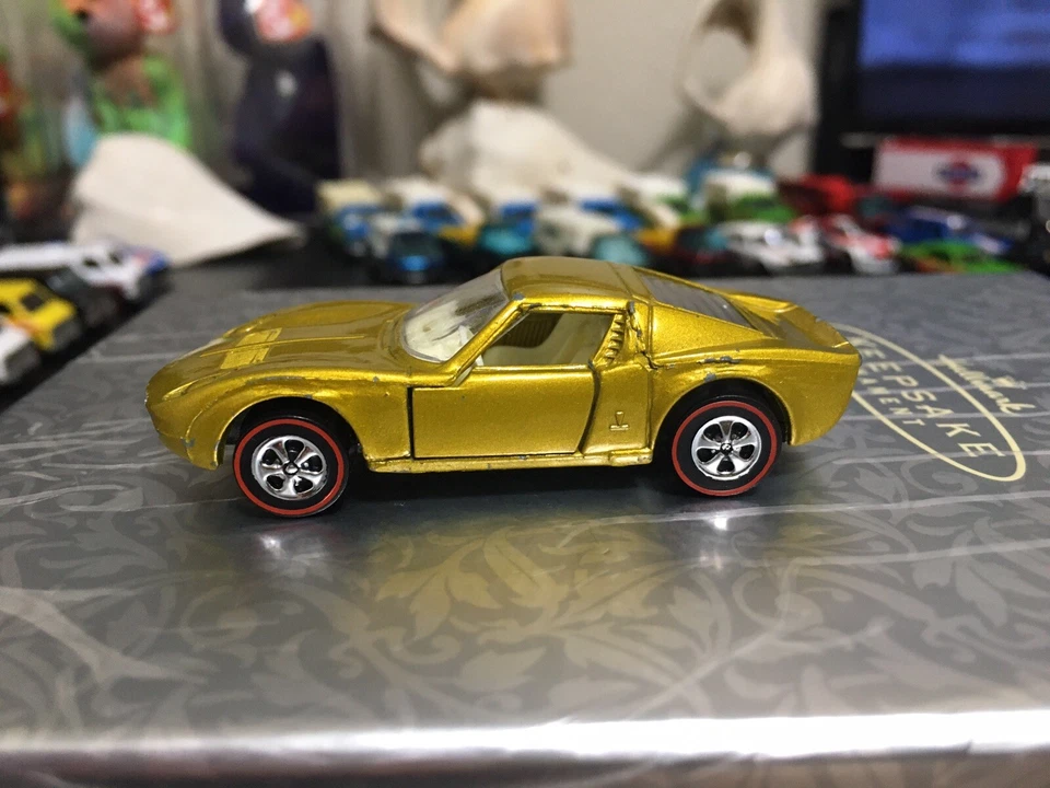 DE COLECCIÓN LESNEY MATCHBOX SERIE Nº 33 LAMBORGHINI MIURA DORADO BLANCO INT CUSTOM Foto 2 de 4