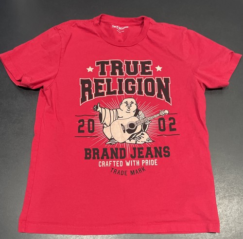 True Religion Tee Shirt Mens Large Red 