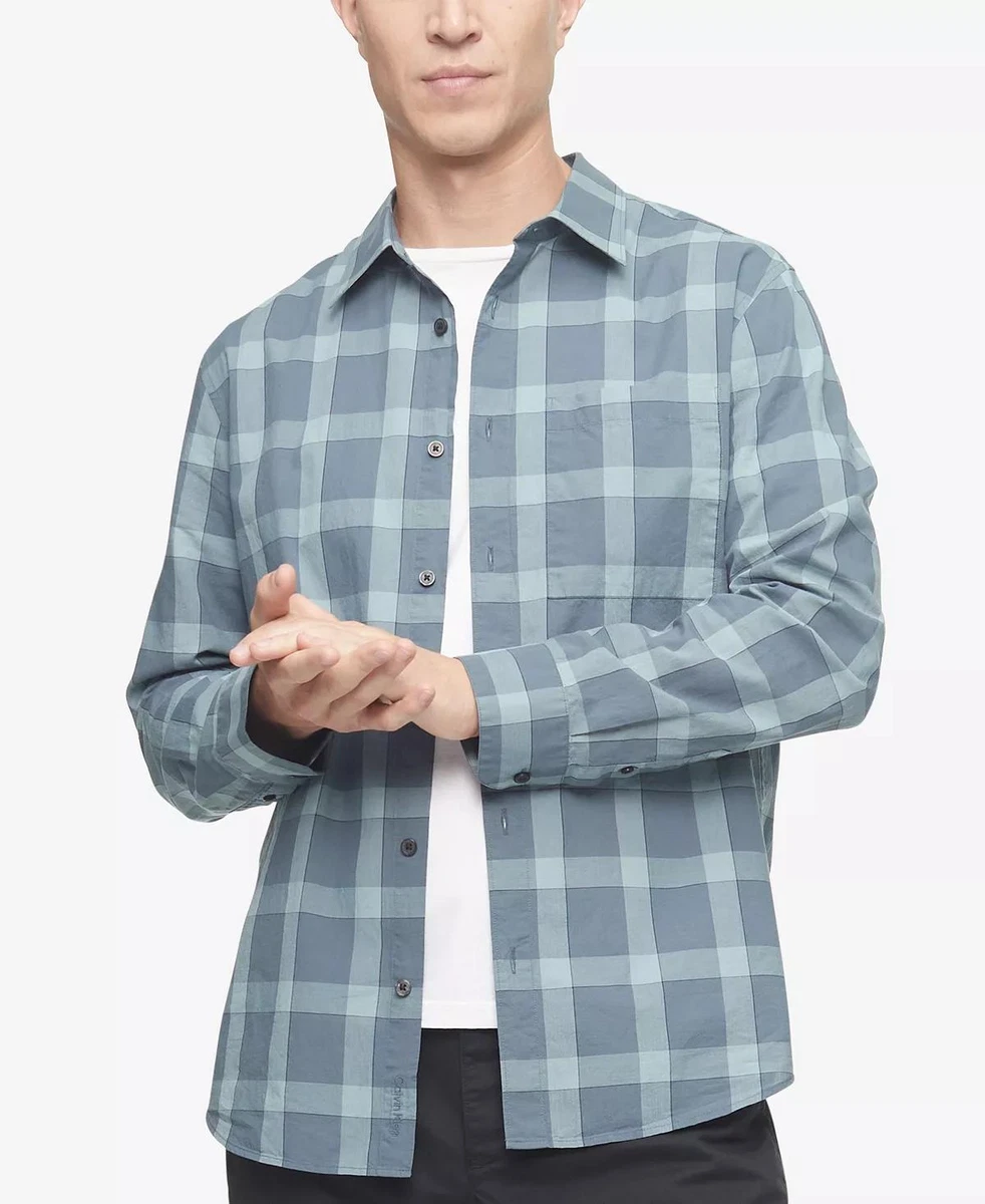 Calvin klein windowpane shirt sales