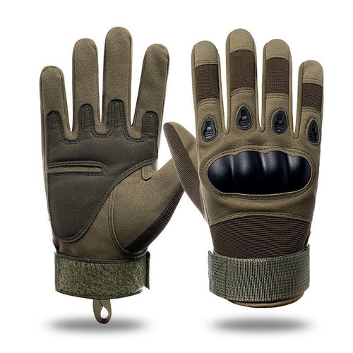 Military Tactical Hard Knuckle Gloves Full Finger Fingerless Army Combat Hunting - Picture 17 of 18