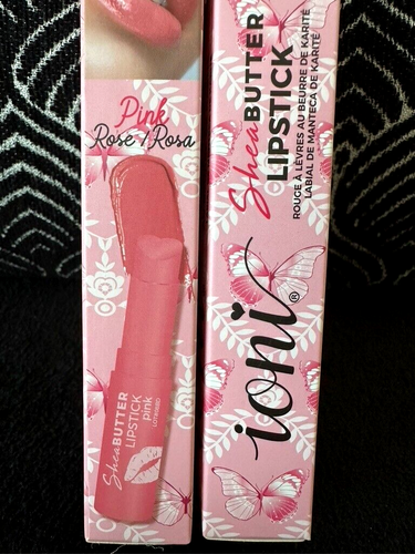 2pk IONI PINK ROSE SHEA BUTTER CREAMY SMOOTH HYDRATING LIP BALM LIPSTICK LOT - Picture 6 of 13