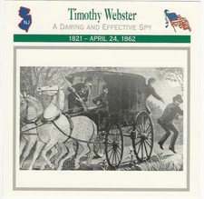 1995 Atlas, Civil War Cards, #16.13 Timothy Webster, Spy