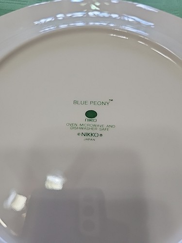 Nikko Fine Tableware Blue Peony 10 1/2" Essteller - Bild 4 von 5