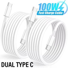 100W Type C Fast Charger USB C To C Cable Lot For iPhone 15 16 17 Air iPad Pro