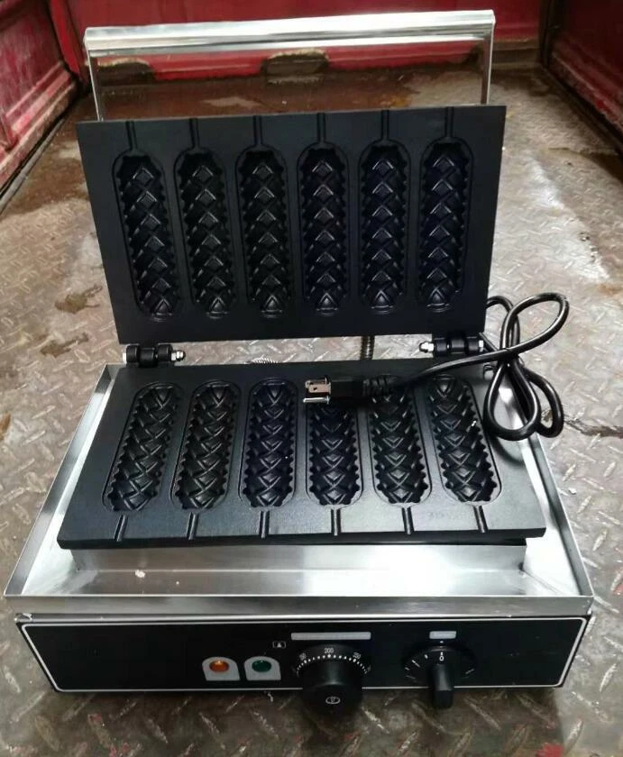 Commercial electric muffin French hot dog making machine waffle machine - Image 2 of 2