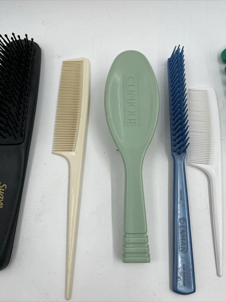 ¡Lote de 10 peines vintage! Clinique, Suave, Estee Lauder, Conair, Denman Foto 4 de 4