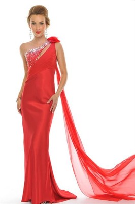 red dress for marine ball Sparkly Red Sequin Long Sleeve High Slit Military Ball Dress