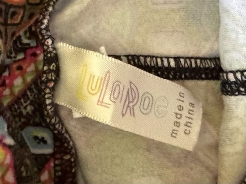 Lularoe Kids Multicolor Leggings Pants Size S/M - Picture 3 of 4