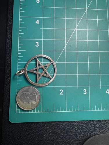 6,9 g Vintage Sterling Silber 925 Pentagramm Anhänger Schmuck Konvolut W - Bild 6 von 7